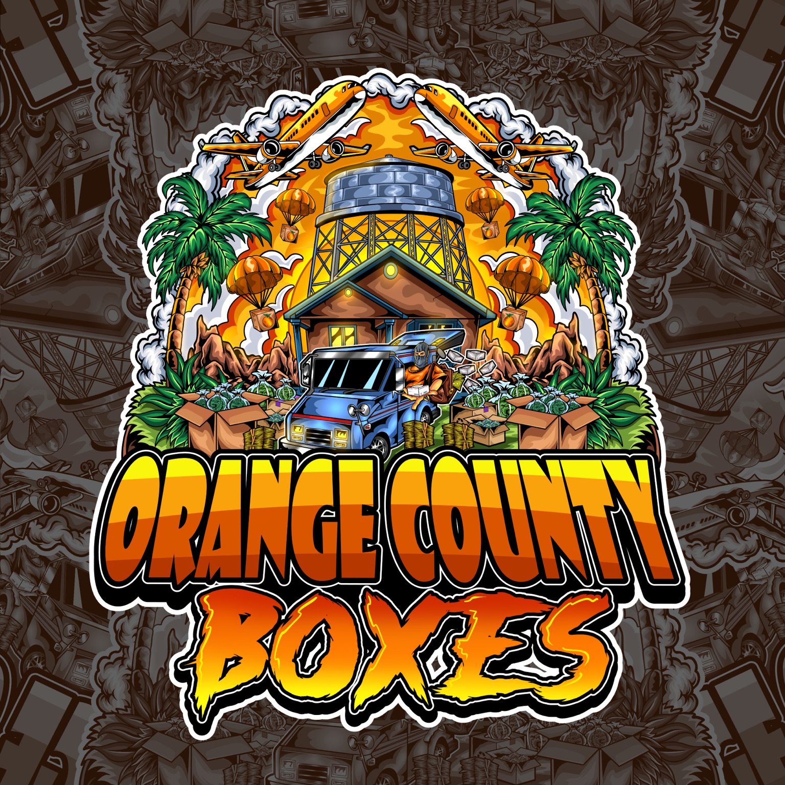 OC Boxes brand artwork